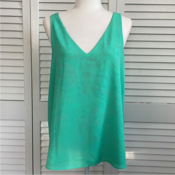 Lilly Pulitzer Florin Reversible Tank Top One In A Melon Green Pink Sz XS - Picture 11 of 12